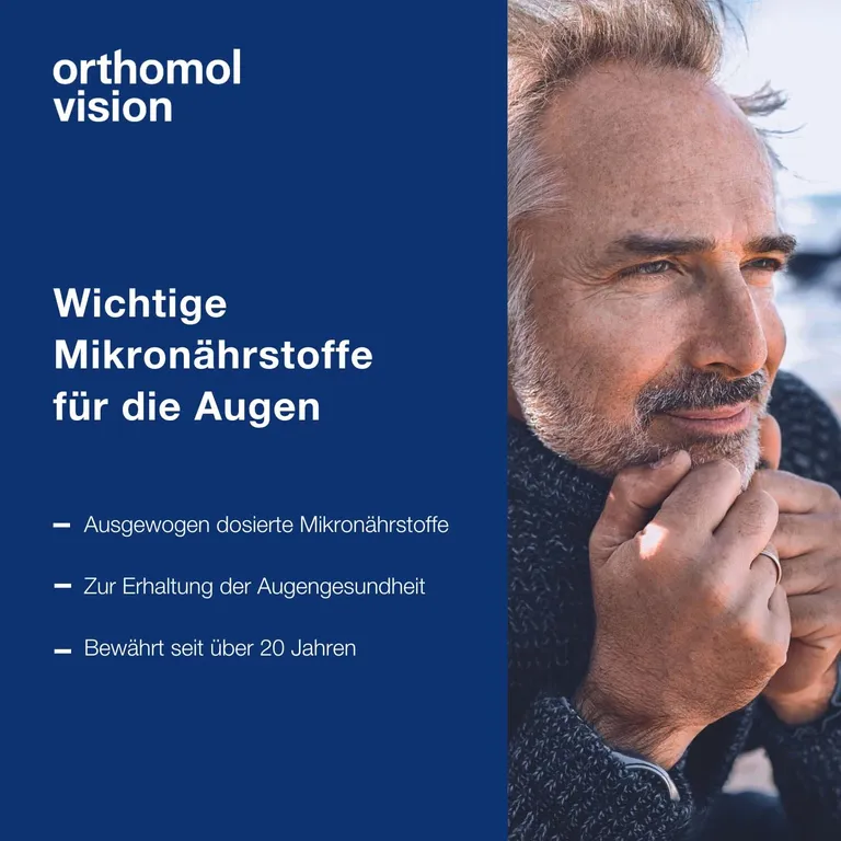 Shopapotheke Orthomol Vision - Wichtige Mikronährstoffe Für Die Augen - Nahrungsergänzung Mit Lutein Zeaxanthin Omega-3-Fettsäure - Kapseln