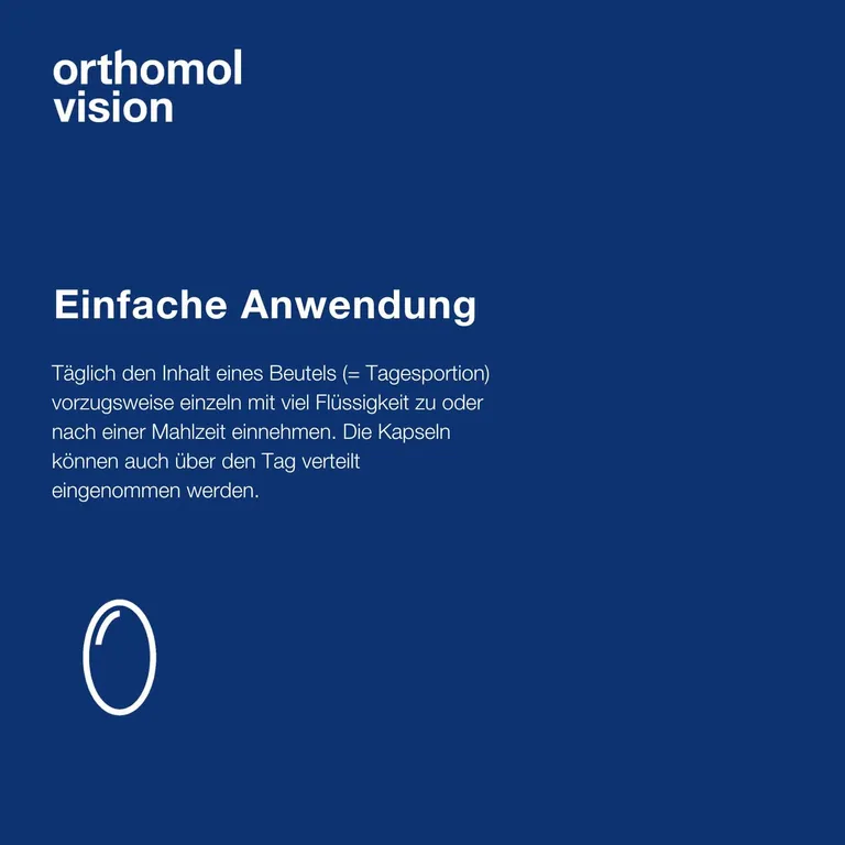 Shopapotheke Orthomol Vision - Wichtige Mikronährstoffe Für Die Augen - Nahrungsergänzung Mit Lutein Zeaxanthin Omega-3-Fettsäure - Kapseln