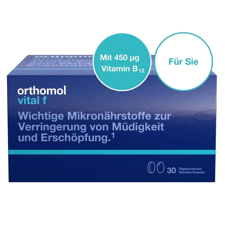 Shopapotheke Orthomol Vital F - Mikronährstoffe Für Frauen - Bei Müdigkeit Und Erschöpfung - Mit B-Vitaminen Omega-3 Magnesium - Tabletten/Kapseln