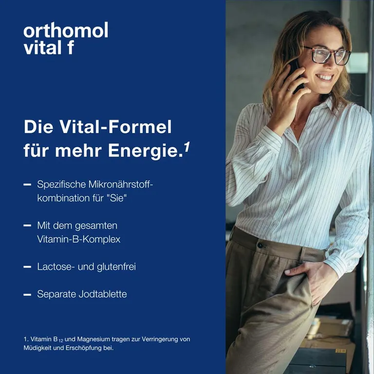 Shopapotheke Orthomol Vital F - Mikronährstoffe Für Frauen - Bei Müdigkeit Und Erschöpfung - Mit B-Vitaminen Omega-3 Magnesium - Tabletten/Kapseln