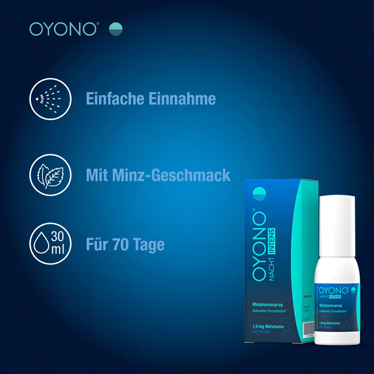 Shopapotheke OYONO® NACHT INTENS Melatoninspray - 1 9 Mg Melatonin - Jetzt 10% Mit Dem Code Klosterfrau2025 Sparen*