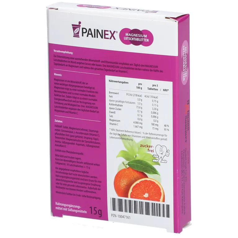 Shopapotheke PAINEX® MAGNESIUM + Vitamin C Lutschtabletten