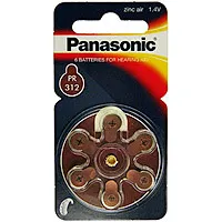 shopapotheke Panasonic® PAn PR 312 Batterien für Hörgeräte