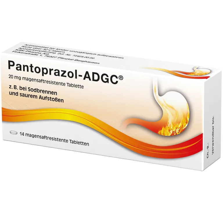 shopapotheke Pantoprazol-ADGC® gegen Reflux Symptome wie Sodbrennen und saures Aufstoßen