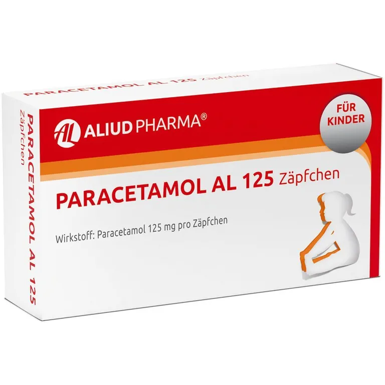 shopapotheke Paracetamol AL 125 Zäpfchen bei akuten Schmerzen und Fieber