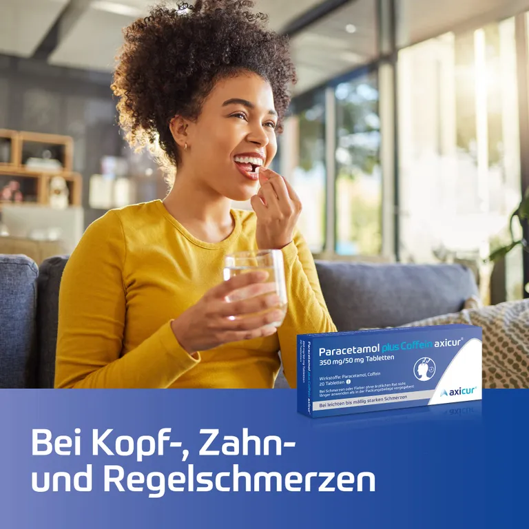 Shopapotheke Paracetamol Plus Coffein Axicur 350 Mg/50 Mg Tabletten