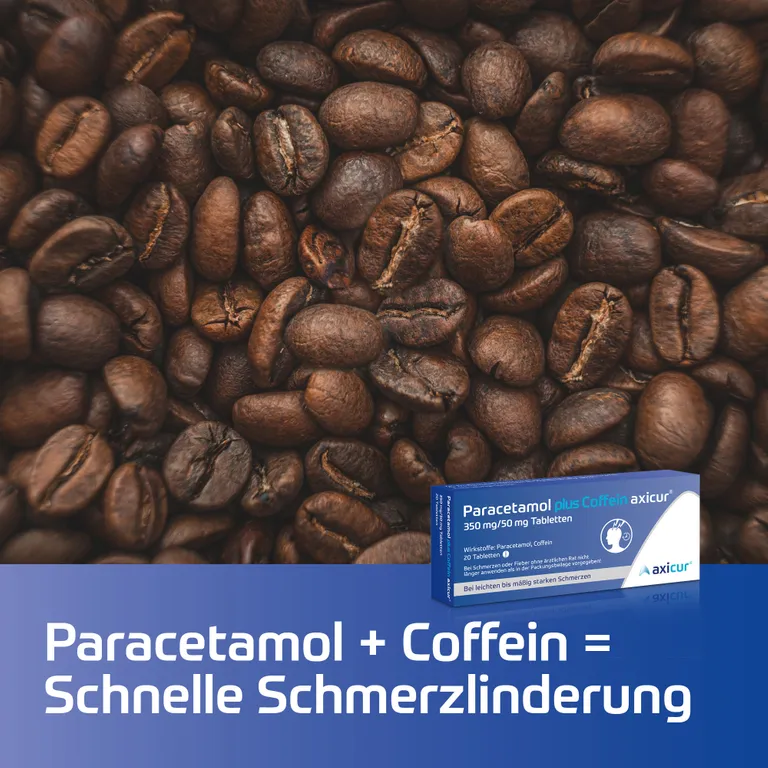 Shopapotheke Paracetamol Plus Coffein Axicur 350 Mg/50 Mg Tabletten