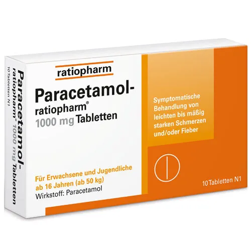 shopapotheke Paracetamol-ratiopharm® 1000 mg Tabletten