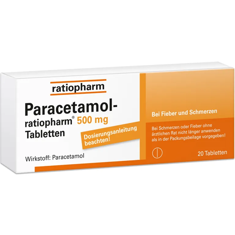 shopapotheke Paracetamol ratiopharm® 500mg - bei Fieber