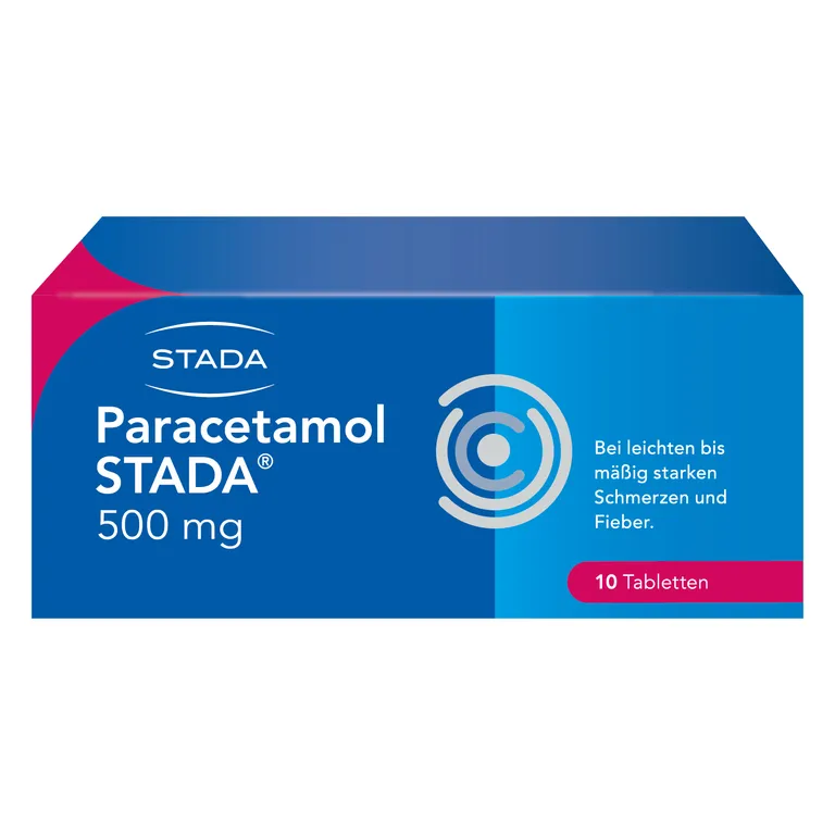 shopapotheke Paracetamol STADA® 500 mg Tabletten bei leichten bis mäßig starken Schmerzen und Fieber