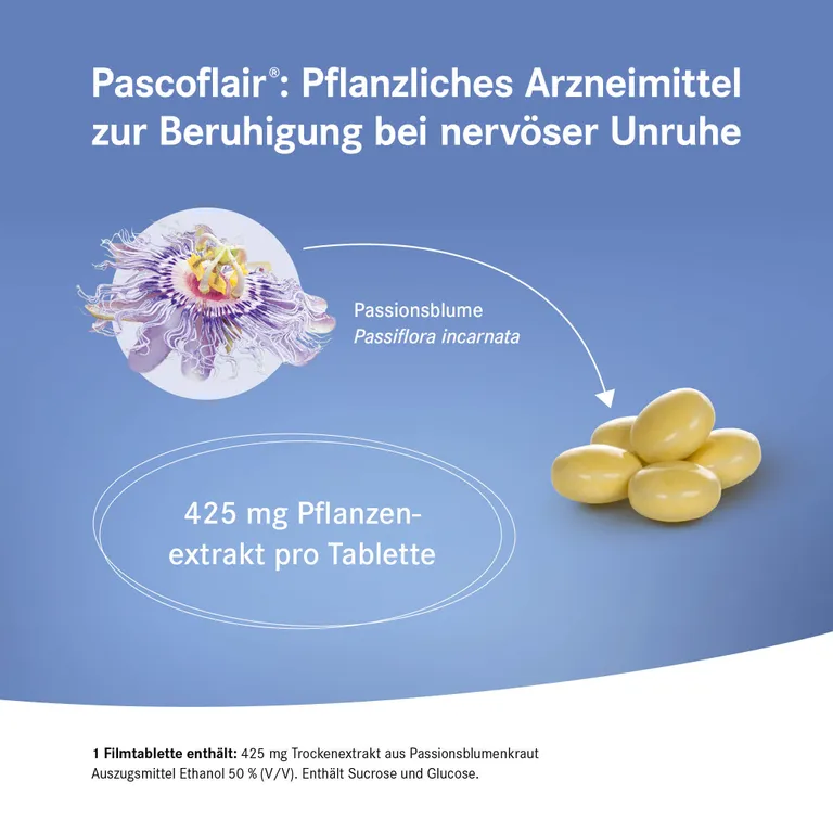 Shopapotheke Pascoflair® Pflanzliches Beruhigungsmittel Mit Passionsblume Bei Innerer Unruhe Z.B. Durch Stress