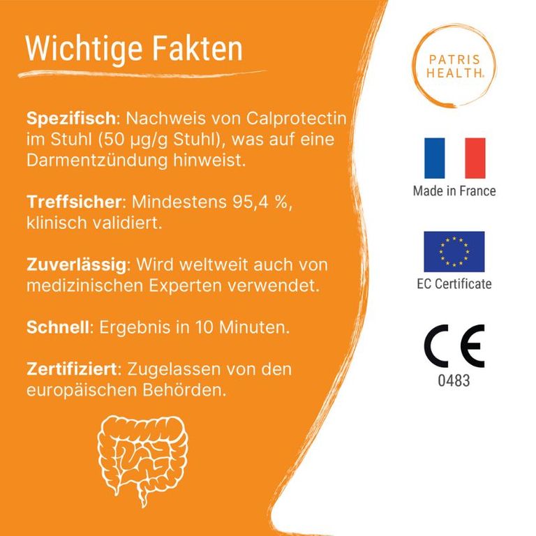 Shopapotheke Patris Health® Calprotectin Im Stuhl Selbsttest