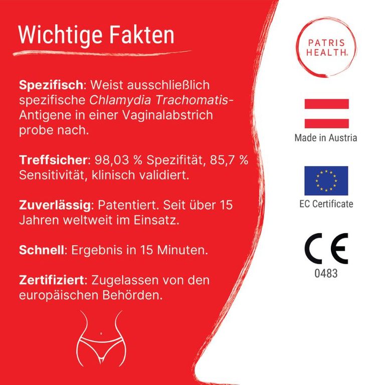 Shopapotheke Patris Health® Chlamydien Selbsttest (Nur Für Frauen)
