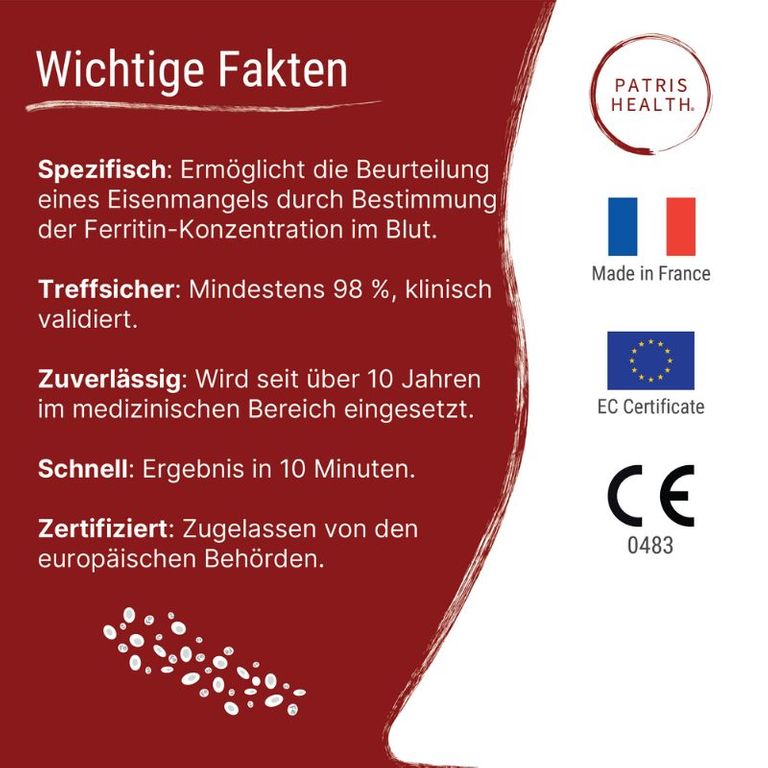 Shopapotheke Patris Health® Eisenmangel Selbsttest