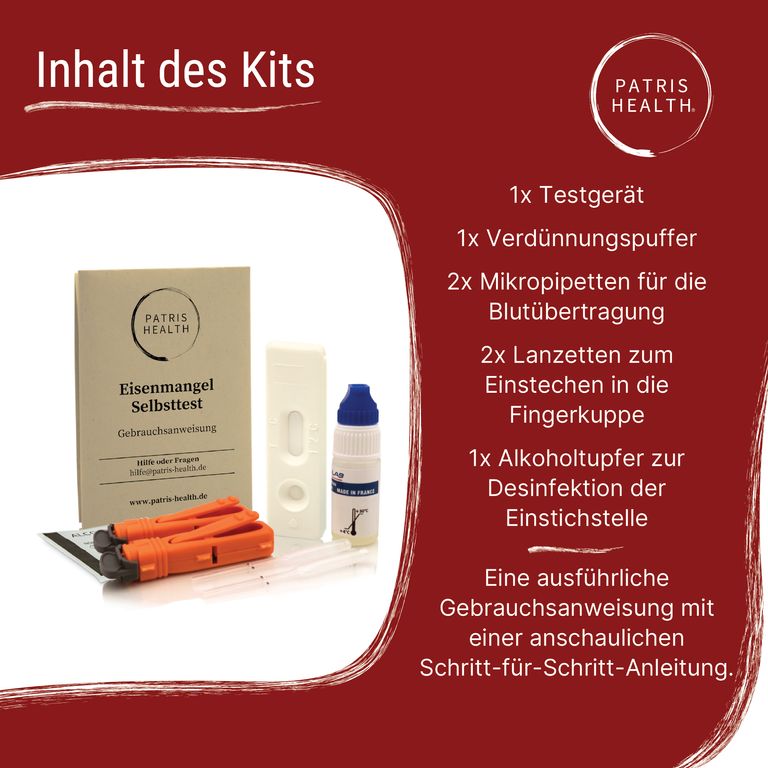 Shopapotheke Patris Health® Eisenmangel Selbsttest
