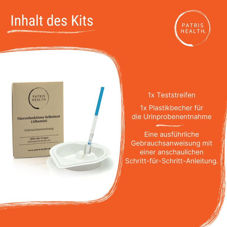 Shopapotheke Patris Health® Nierenfunktions-Selbsttest (Albumin)