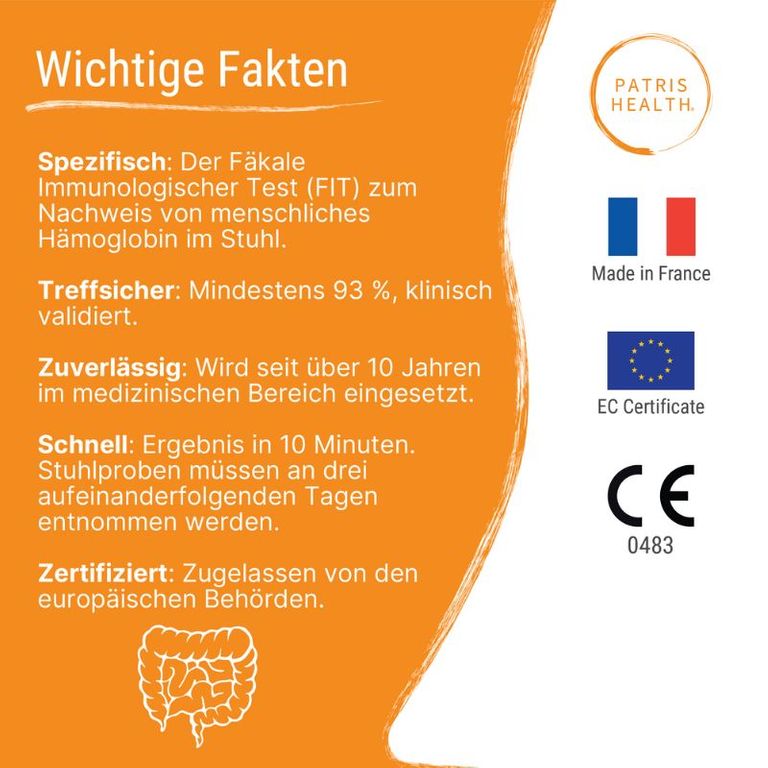Shopapotheke Patris Health® Okkultes Blut Im Stuhl Selbsttest