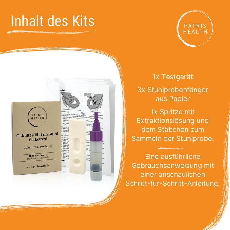 Shopapotheke Patris Health® Okkultes Blut Im Stuhl Selbsttest