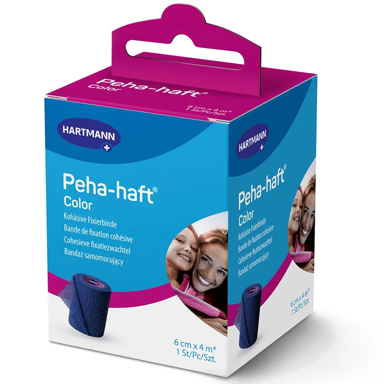 shopapotheke Peha-haft® Color latexfrei Fixierbinde blau 6 cm x 4 m blau