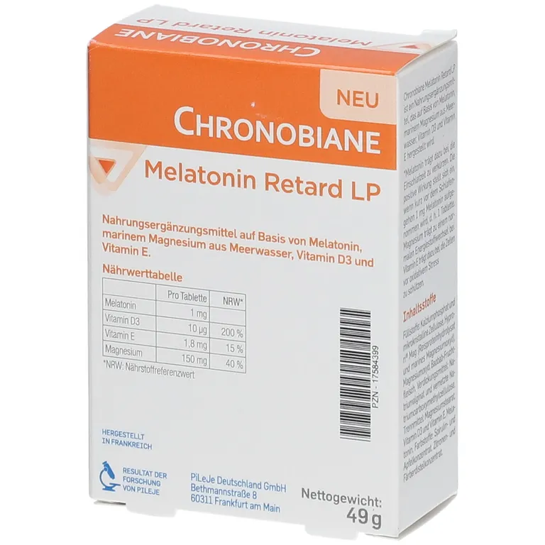 Shopapotheke PiLeJe Chronobiane Melatonin Retard LP