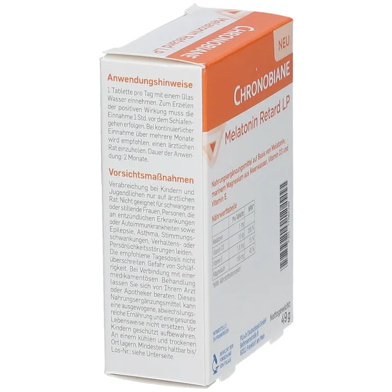 Shopapotheke PiLeJe Chronobiane Melatonin Retard LP