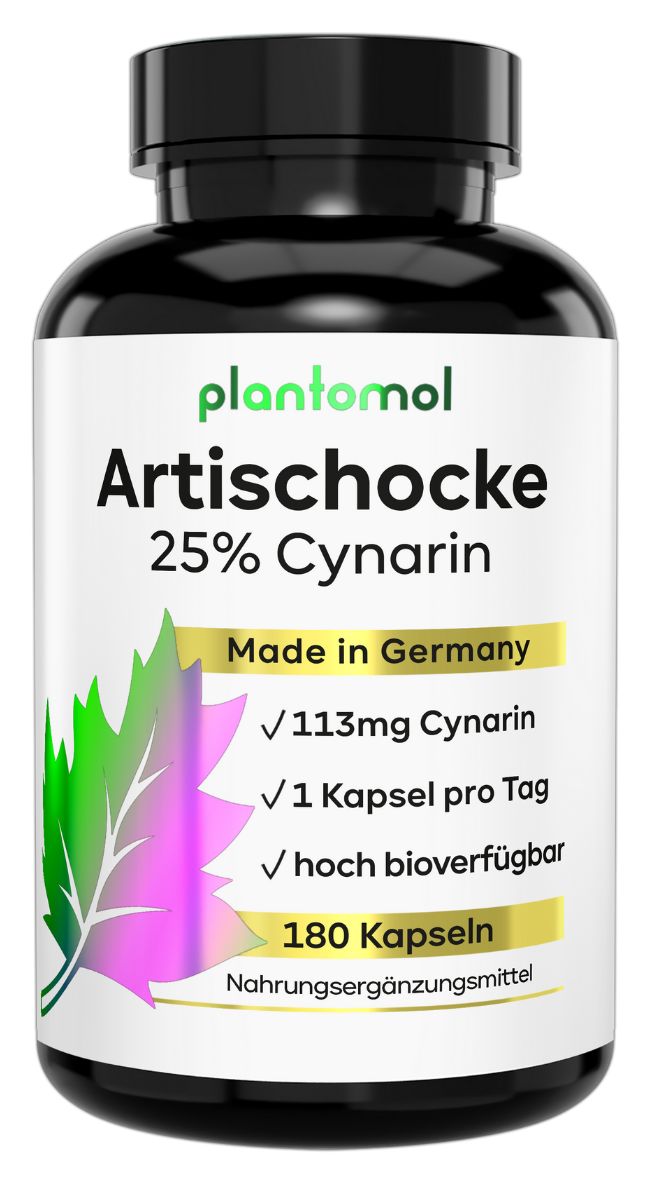 shopapotheke plantomol® Artischocken Kapseln - 100:1 Artischocken-Extrakt mit 113mg Cynarin pro Kapsel