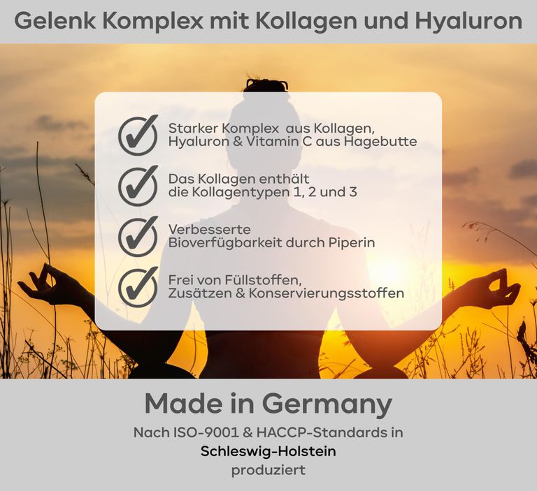 Shopapotheke Plantomol® Gelenkglück - Kollagen Kapseln Mit 1000mg Collagen Und Hyaluron - Typ 1-3 Für Gelenke
