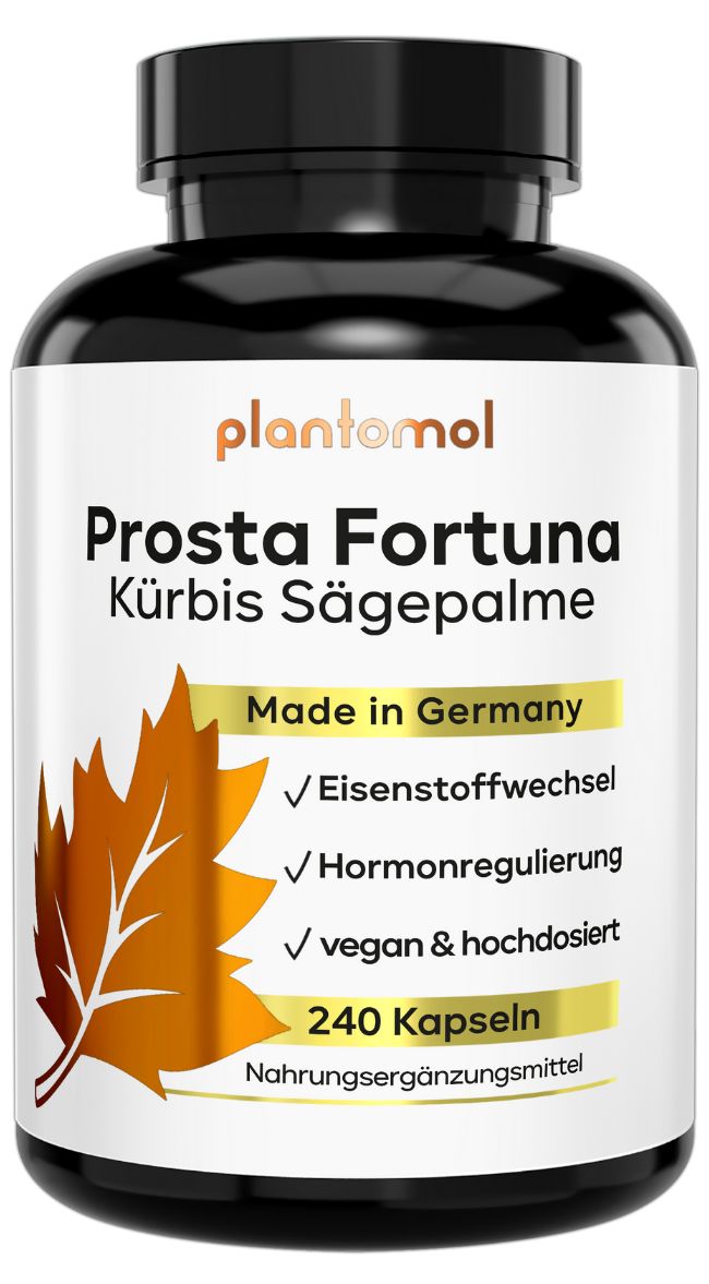 shopapotheke plantomol® Prosta Fortuna - Prostata Komplex mit Kürbiskern Sägepalme Pinienrinde und 6 Weiteren