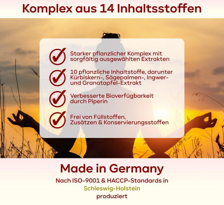 Shopapotheke Plantomol® Prosta PLUS - Prostata Komplex Mit Kürbiskern Sägepalme Weidenröschen Und 11 Weiteren