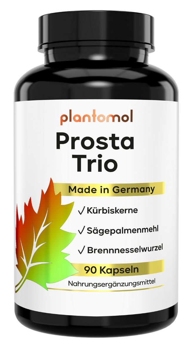 shopapotheke plantomol® Prosta Trio - Prostata Komplex mit Kürbiskern Sägepalme Brennnessel - Brennessel Kapseln
