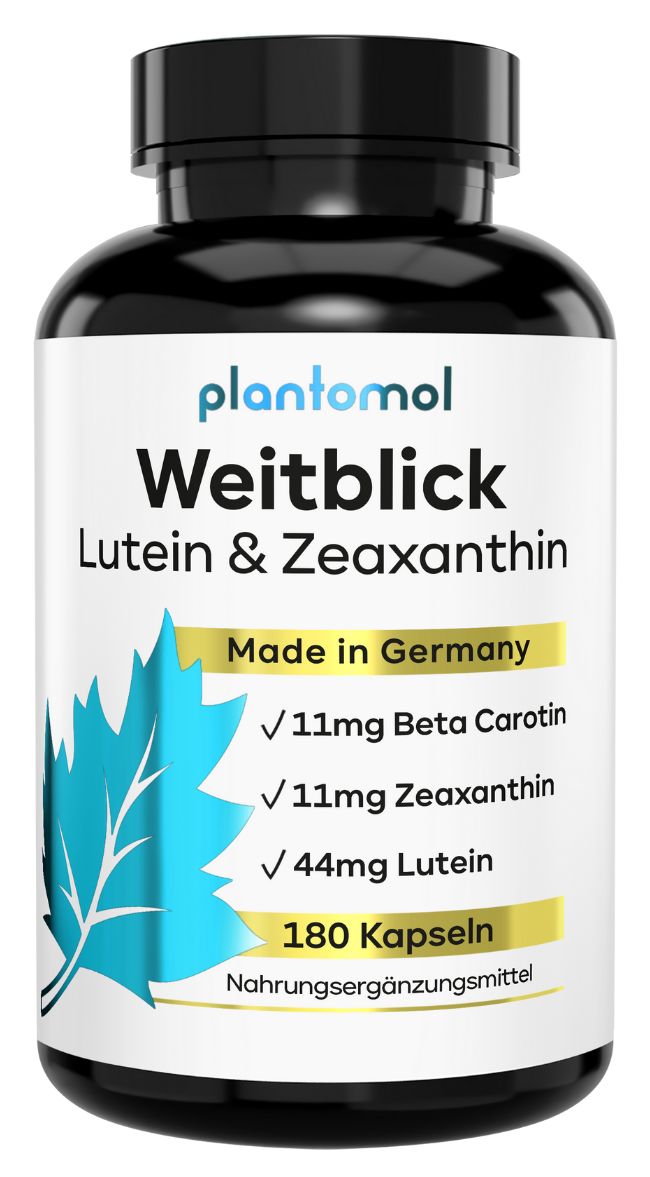 shopapotheke plantomol® Weitblick - Augenvitamine mit Lutein Zeaxanthin Beta Carotin Vitamin A & Vitamin B2