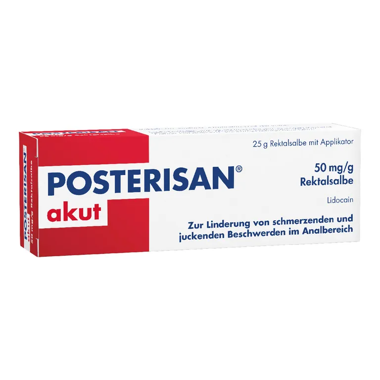 Shopapotheke Posterisan Akut Hämorrhoidensalbe (Lidocain) Bei Starkem Juckreiz Schmerzen Im Analbereich 25 G Salbe