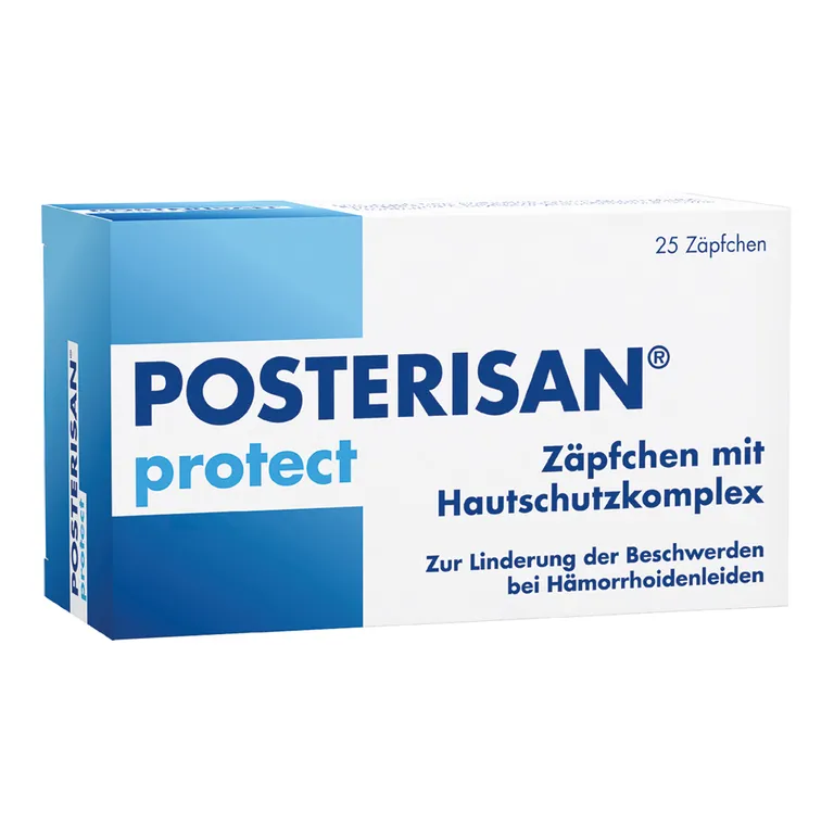 Shopapotheke Posterisan Protect Hämorrhoidenzäpfchen Bei Reizungen Als Hautschutz Und Zur Prophylaxe 20 Stk