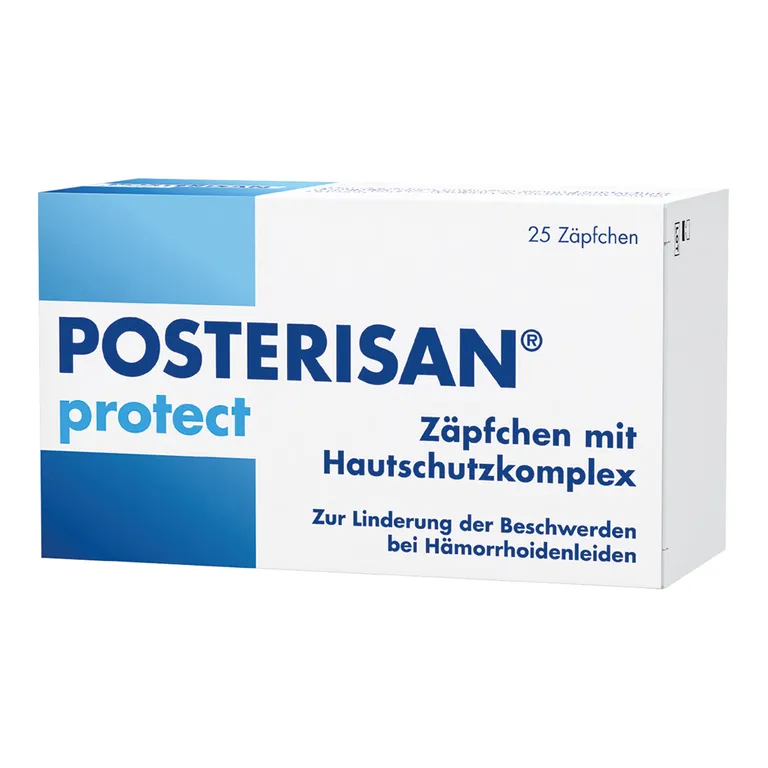 Shopapotheke Posterisan Protect Hämorrhoidenzäpfchen Bei Reizungen Als Hautschutz Und Zur Prophylaxe 20 Stk