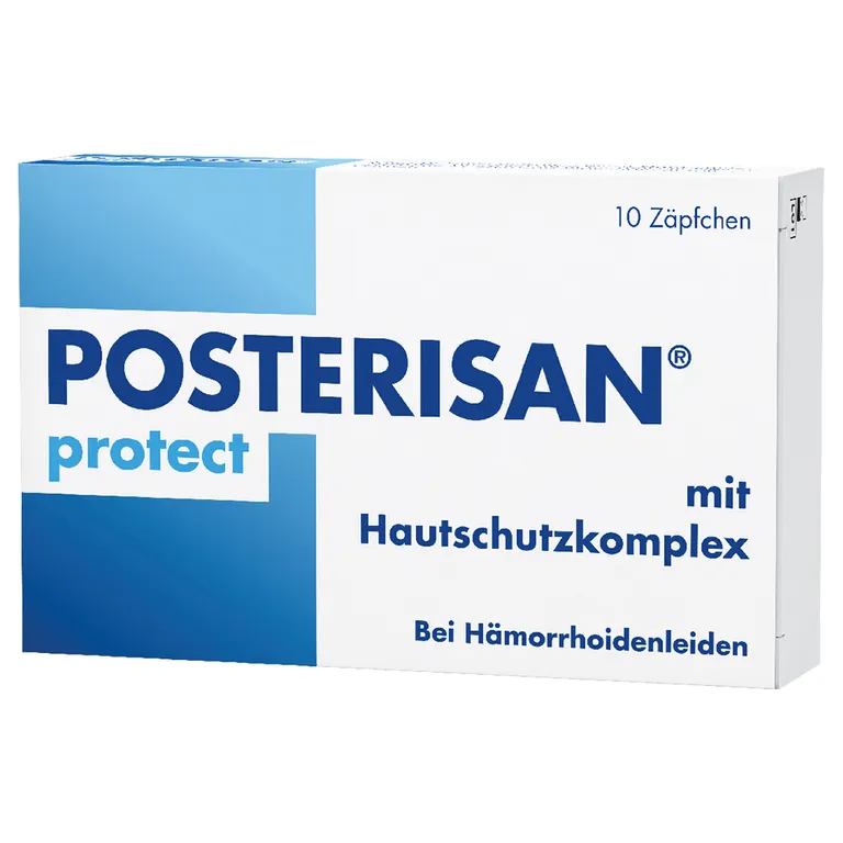 shopapotheke Posterisan protect Hämorrhoidenzäpfchen bei Reizungen als Hautschutz und zur Prophylaxe 10 Stk