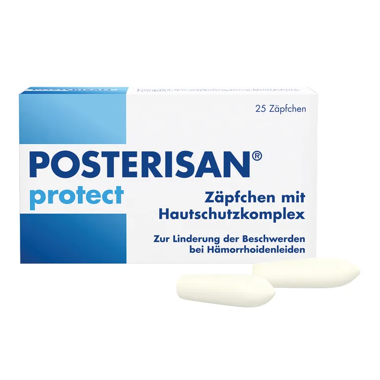 shopapotheke Posterisan protect Hämorrhoidenzäpfchen bei Reizungen als Hautschutz und zur Prophylaxe 20 Stk