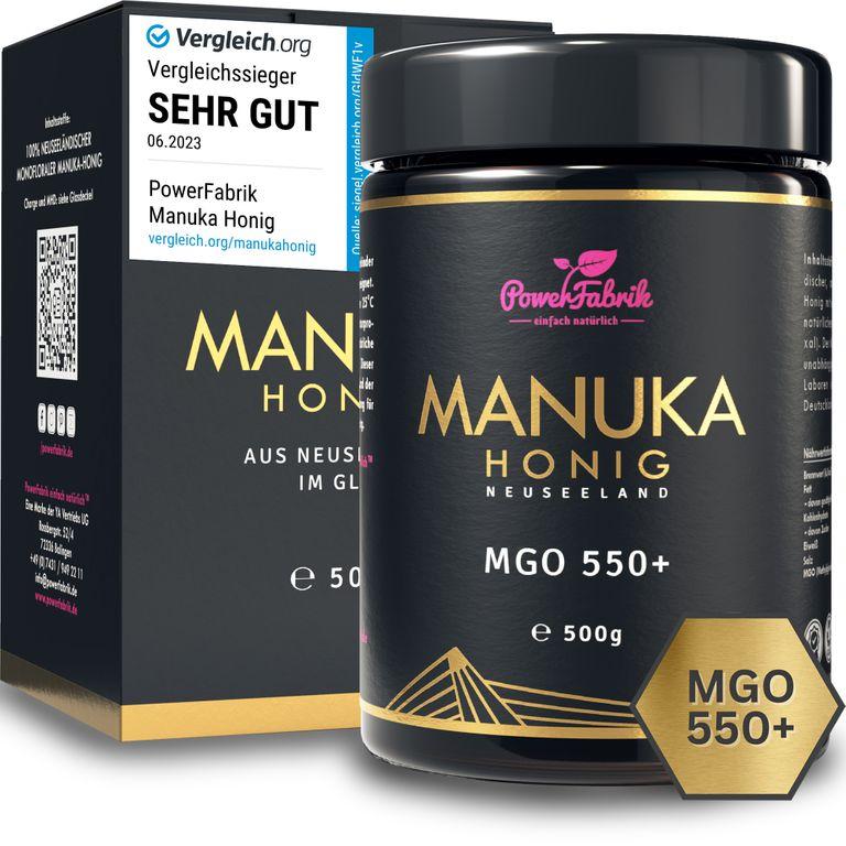 shopapotheke PowerFabrik Manuka Honig MGO 550+ im Glas