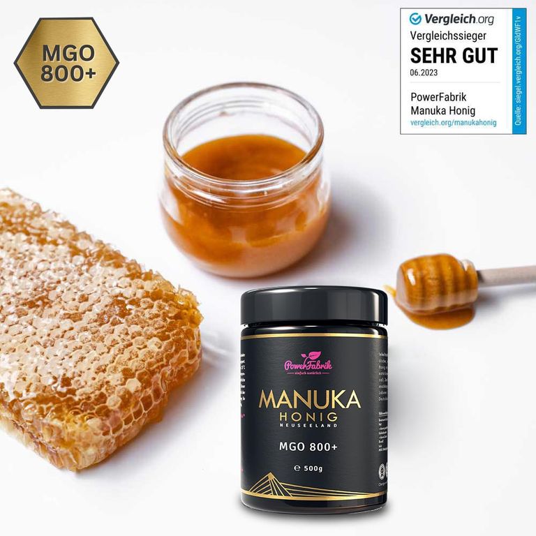 Shopapotheke PowerFabrik Manuka Honig MGO 800+ Im Glas