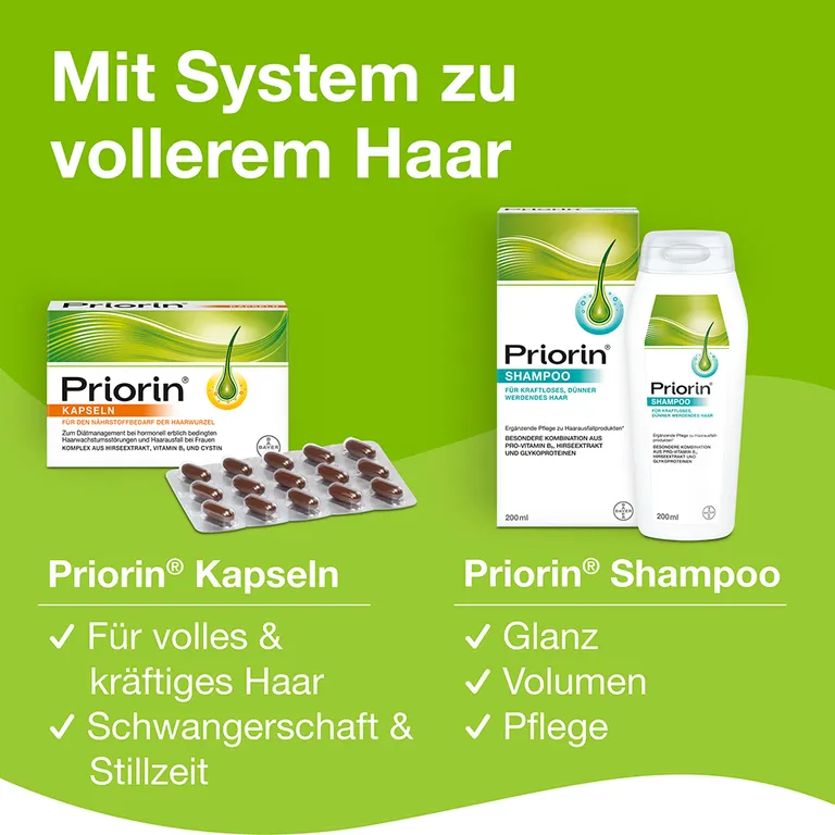 Shopapotheke Priorin® Haarpflege-Set: Bei Hormonell Erblich Bedingtem Haarausfall Bei Frauen