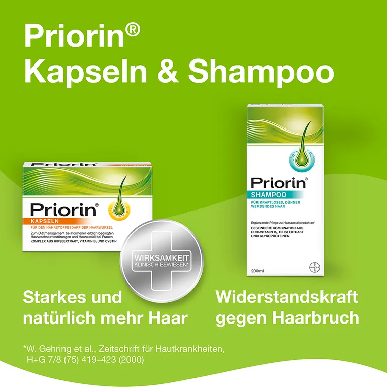 Shopapotheke Priorin® Haarpflege-Set: Bei Hormonell Erblich Bedingtem Haarausfall Bei Frauen
