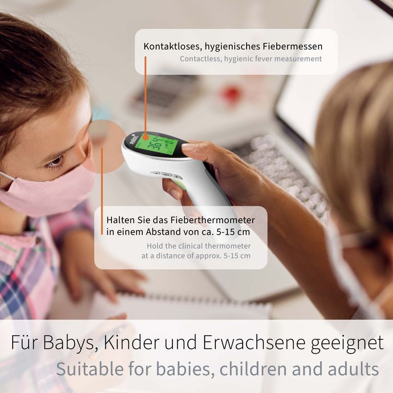 Shopapotheke Pulox 2-in-1 Infrarot Fieberthermometer Und Oberflächenthermometer