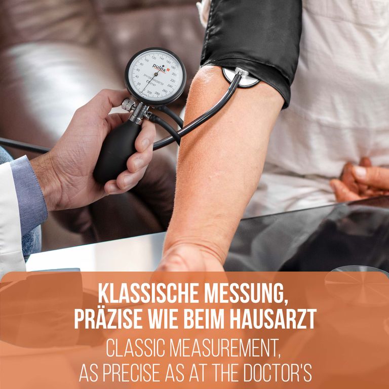 Shopapotheke Pulox Manuelles Aneroid Blutdruckmessgerät & Flachkopf-Stethoskop Im Set