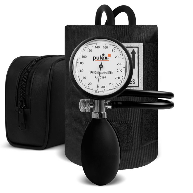 shopapotheke Pulox Manuelles Blutdruckmessgerät - Aneroid Doppelschlauch-Sphygmomanometer