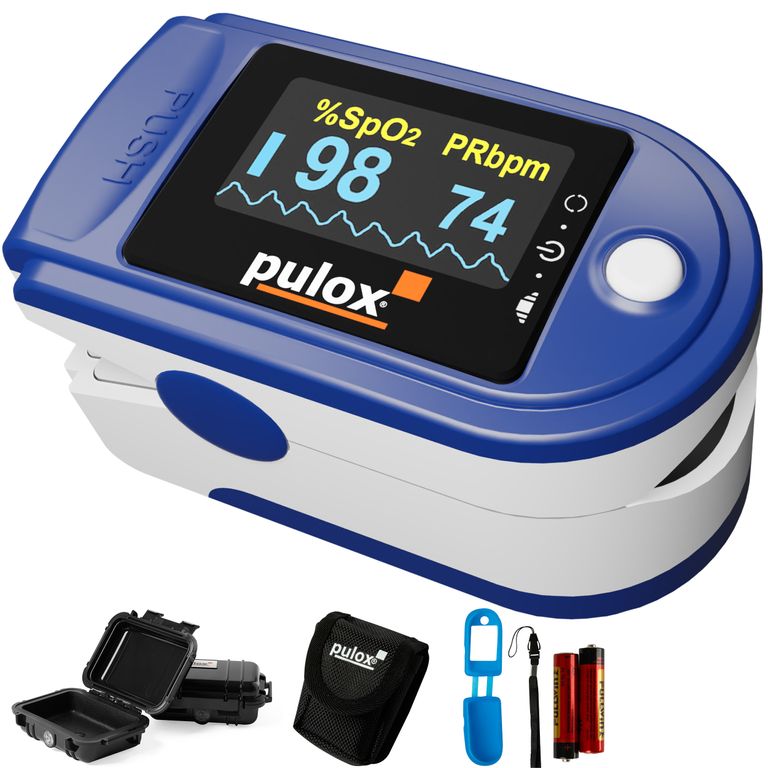 shopapotheke pulox - PO-200 Set - Finger-Pulsoximeter - Blau