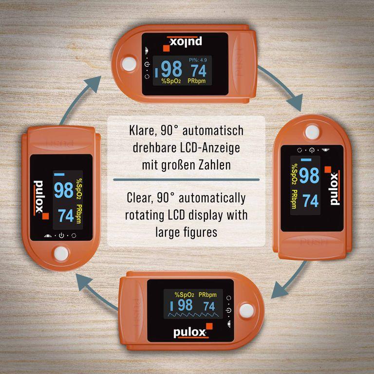 Shopapotheke Pulox PO-200 Solo - Finger-Pulsoximeter - Orange