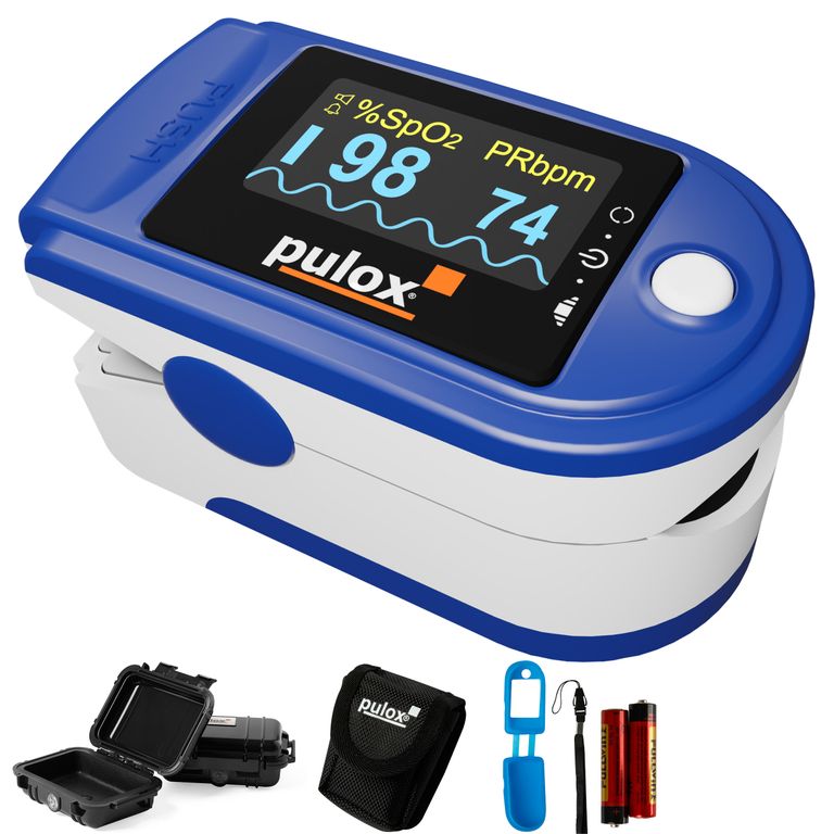 shopapotheke Pulox PO-200A Set - Finger-Pulsoximeter - Blau