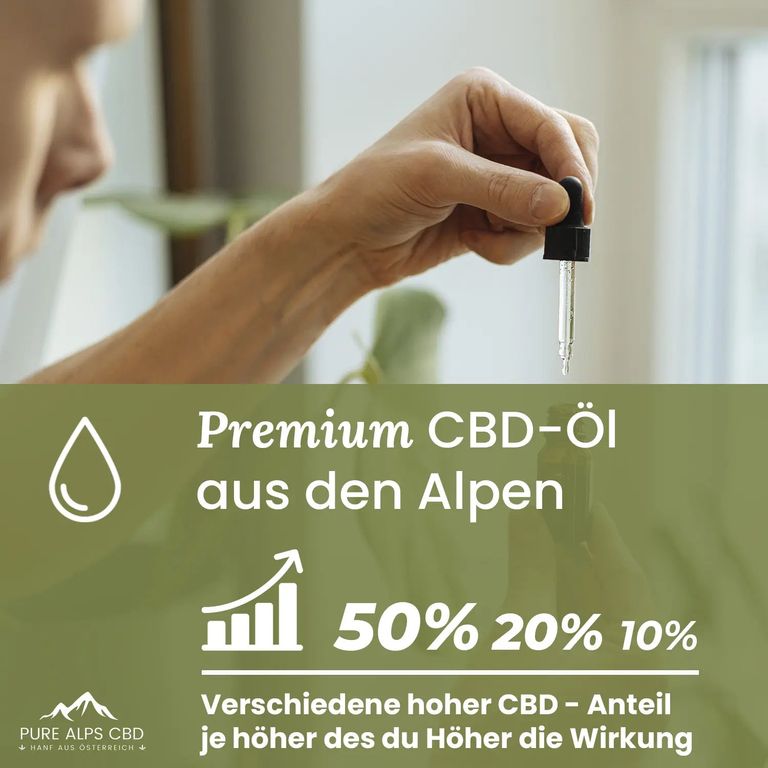 Shopapotheke Pure Alps CBD Vollspektrum Öl Tropfen 5%