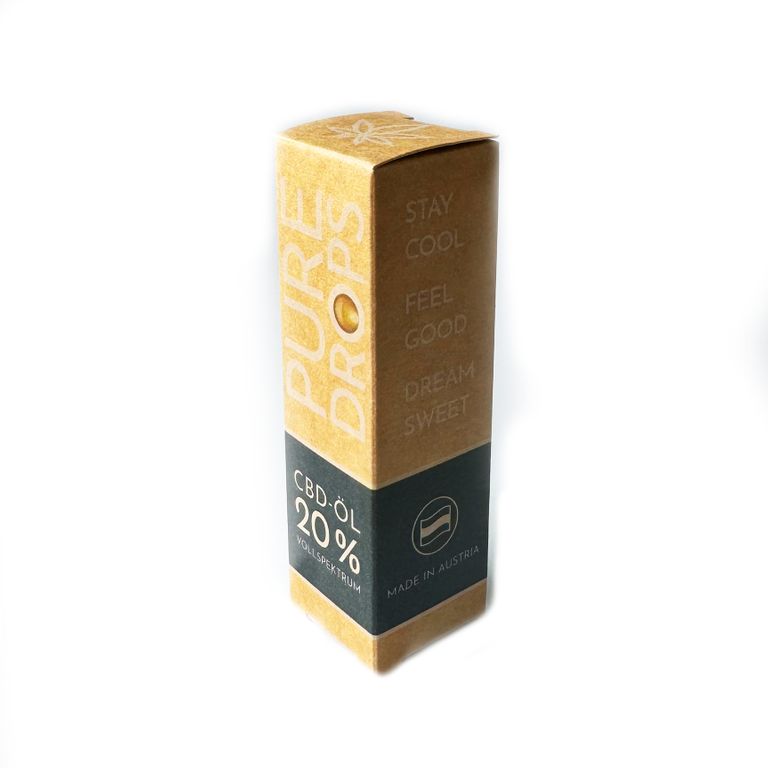 Shopapotheke PURE DROPS 20% CBD ÖL (1.840mg) CBD Vollspektrum Aus Österreich Naturextrakt