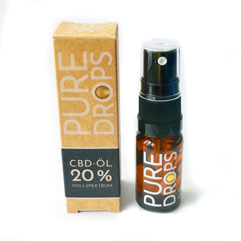 shopapotheke PURE DROPS 20% CBD ÖL (1.840mg) CBD Vollspektrum aus Österreich Naturextrakt