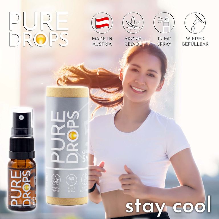 Shopapotheke PURE DROPS CBD ÖL 5% Bundle 2+1 Gratis (1.380mg) CBD Vollspektrum Aus Österreich Naturextrakt